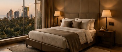 Elegant apartment bedroom
